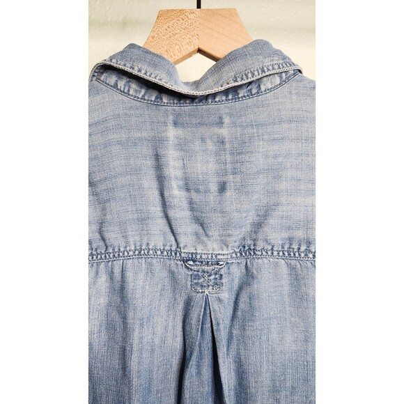 American Eagle oversized denim button-up shirt: boyfriend fit - Picture 5 of 6